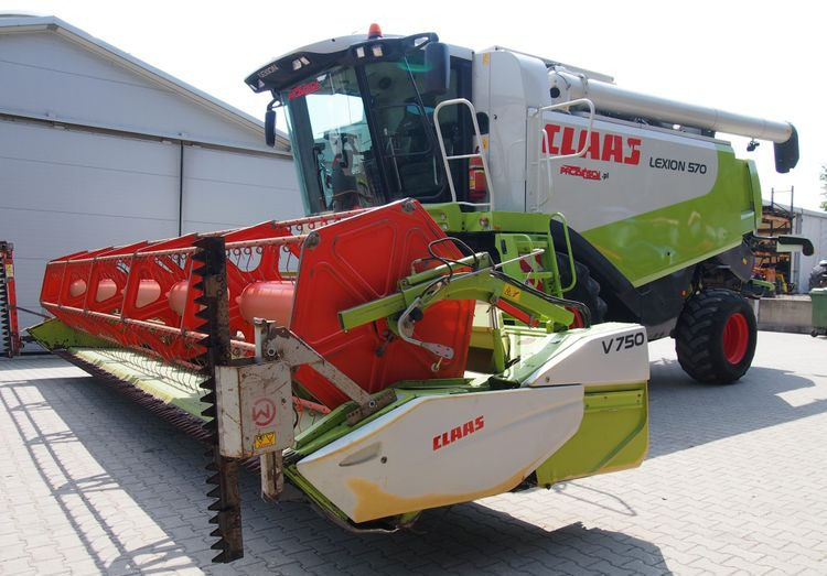 Kombajn zbożawy Claas Lexon 570 Kombajn zbożowy CLAAS LEXION 570+ heder VARIO 7,5m - Cosechadora de granos: foto 2 Kombajn zbożawy Claas Lexon 570 Kombajn zbożowy CLAAS LEXION 570+ heder VARIO 7,5m - Cosechadora de granos: foto 2
