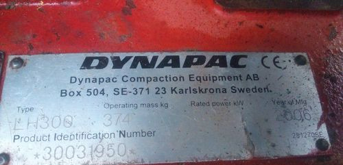 Ubijarka Dynapac LH 300 2006 - Plancha reversible: foto 4 Ubijarka Dynapac LH 300 2006 - Plancha reversible: foto 4