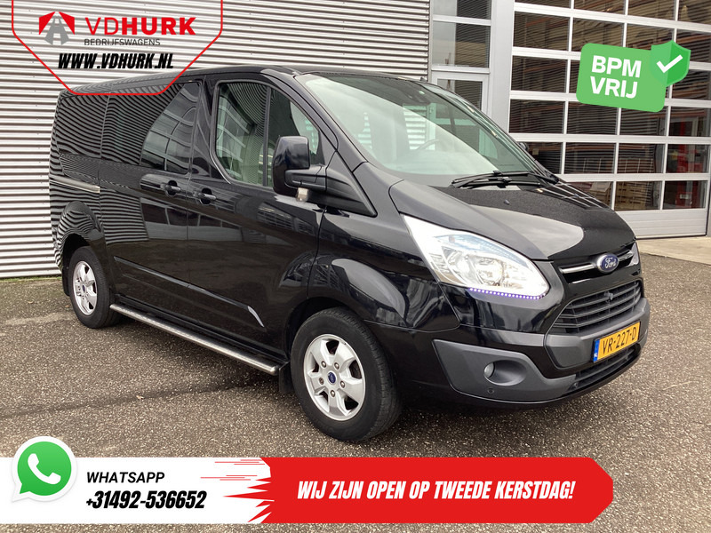 Ford Transit Custom 2.2 TDCI 155 pk Limited DC Dubbel Cabine 2xSchuifdeur/ Elek. Stoel/ Leder/ Stoelverw./ Sidebars/ Airco/ Navi/ Cruise/ Camera/ PD - Furgoneta pequeña, Furgoneta combi: foto 1 Ford Transit Custom 2.2 TDCI 155 pk Limited DC Dubbel Cabine 2xSchuifdeur/ Elek. Stoel/ Leder/ Stoelverw./ Sidebars/ Airco/ Navi/ Cruise/ Camera/ PD - Furgoneta pequeña, Furgoneta combi: foto 1