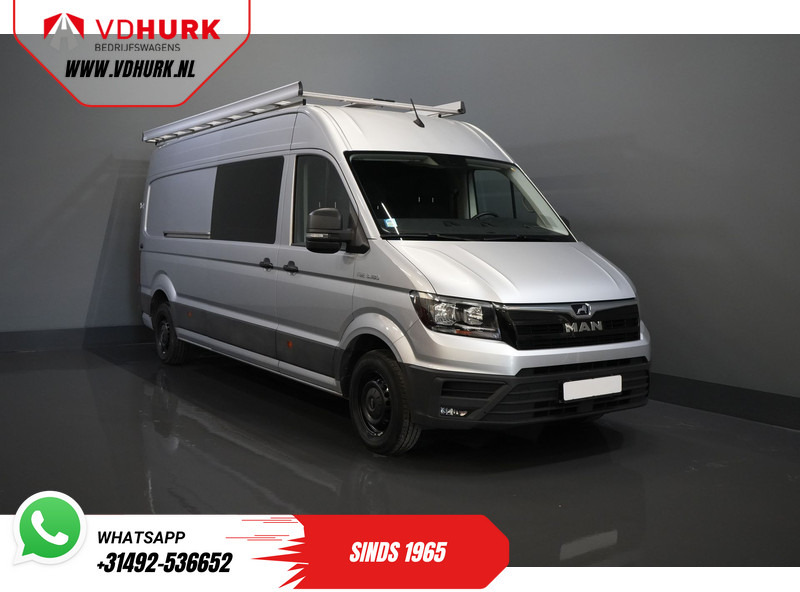 MAN TGE 3.180 180 pk DSG Aut. L4H3 DC Dubbel Cabine BPM VRIJ! 7 pers./ 270Gr. Deuren/ Carplay/ Imperiaal + Trap/ Gev.Stoel/ Cruise/ Came - Furgoneta pequeña, Furgoneta combi: foto 1 MAN TGE 3.180 180 pk DSG Aut. L4H3 DC Dubbel Cabine BPM VRIJ! 7 pers./ 270Gr. Deuren/ Carplay/ Imperiaal + Trap/ Gev.Stoel/ Cruise/ Came - Furgoneta pequeña, Furgoneta combi: foto 1