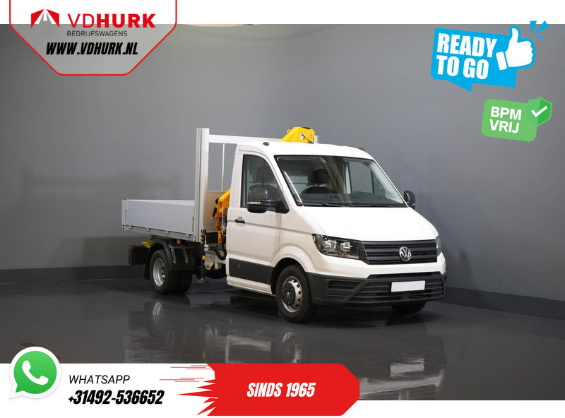 Furgoneta caja abierta Volkswagen Crafter 50 165 pk Effer 352S Kraan/ Crane/ Kran/ Autokran/ PTO/ Open laadbak/ Dubbel Lucht: foto 8