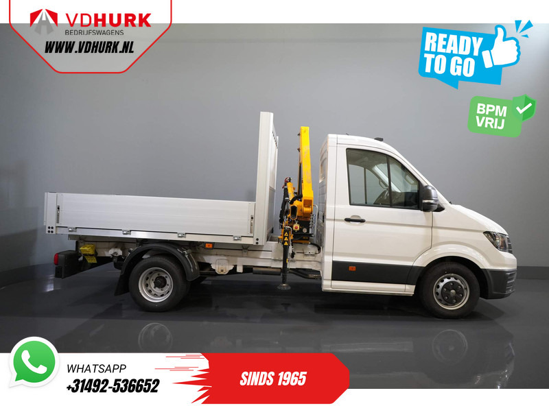 Furgoneta caja abierta Volkswagen Crafter 50 165 pk Effer 352S Kraan/ Crane/ Kran/ Autokran/ PTO/ Open laadbak/ Dubbel Lucht: foto 10