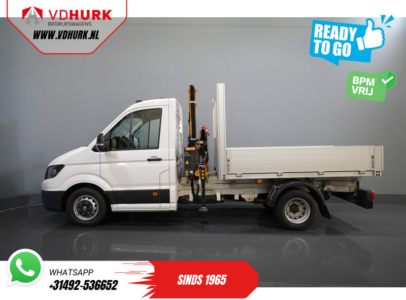 Furgoneta caja abierta Volkswagen Crafter 50 165 pk Effer 352S Kraan/ Crane/ Kran/ Autokran/ PTO/ Open laadbak/ Dubbel Lucht: foto 9