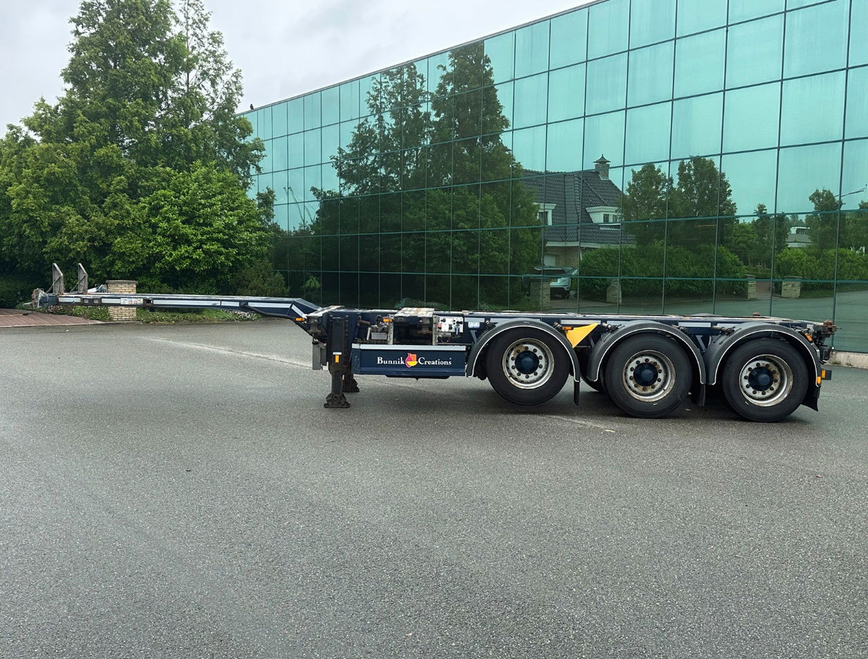 D-TEC Flexitrailer Multi Liftaxle Drumbrakes TOP Condition NL Trailer 2 Pieces - Semirremolque portacontenedore/ Intercambiable: foto 2 D-TEC Flexitrailer Multi Liftaxle Drumbrakes TOP Condition NL Trailer 2 Pieces - Semirremolque portacontenedore/ Intercambiable: foto 2