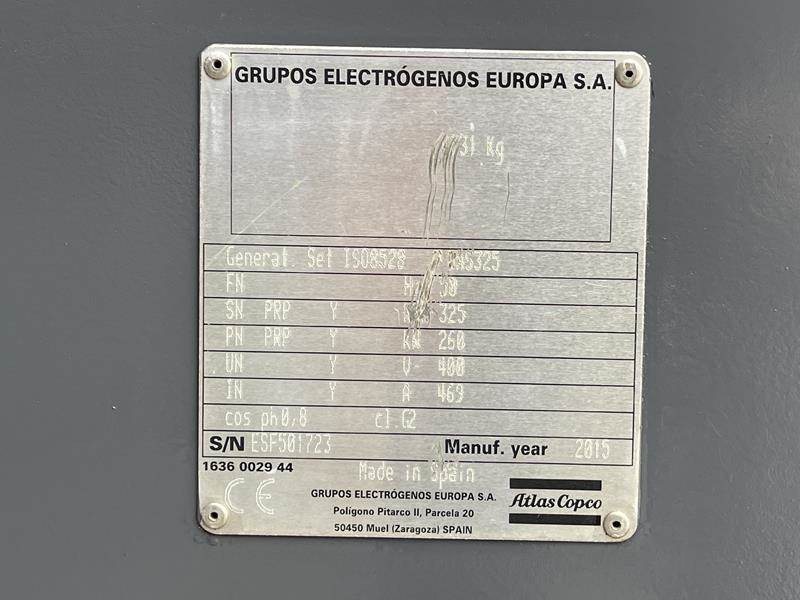 Atlas-Copco QAS 325 VD - Generador industriale: foto 5 Atlas-Copco QAS 325 VD - Generador industriale: foto 5