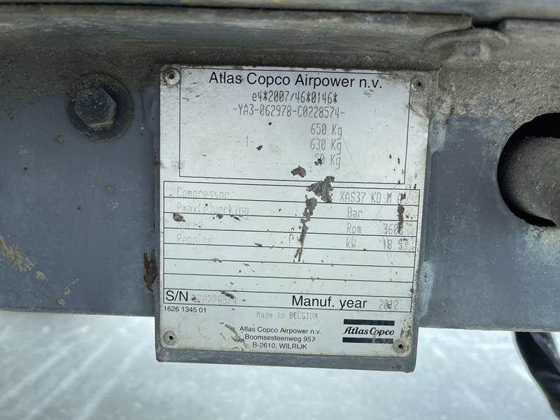 Atlas-Copco XAS 37 KD - Compresor de aire: foto 4 Atlas-Copco XAS 37 KD - Compresor de aire: foto 4