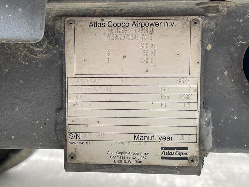 Atlas-Copco XAS 37 KD - Compresor de aire: foto 5 Atlas-Copco XAS 37 KD - Compresor de aire: foto 5