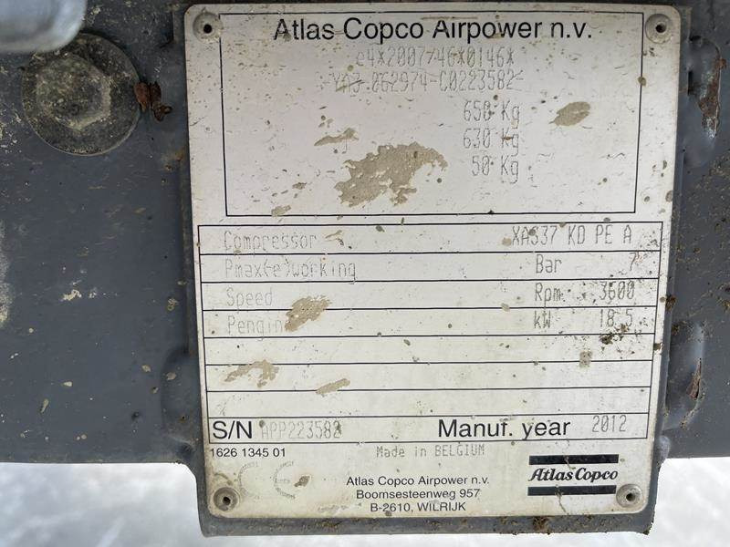 Atlas-Copco XAS 37 KD - Compresor de aire: foto 5 Atlas-Copco XAS 37 KD - Compresor de aire: foto 5