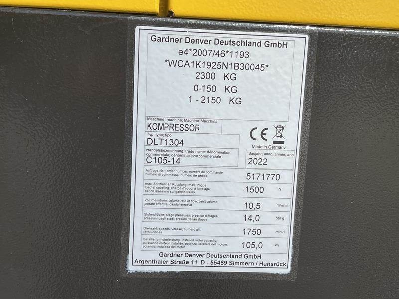 Compair C 105 - 14 - N - Compresor de aire: foto 5 Compair C 105 - 14 - N - Compresor de aire: foto 5