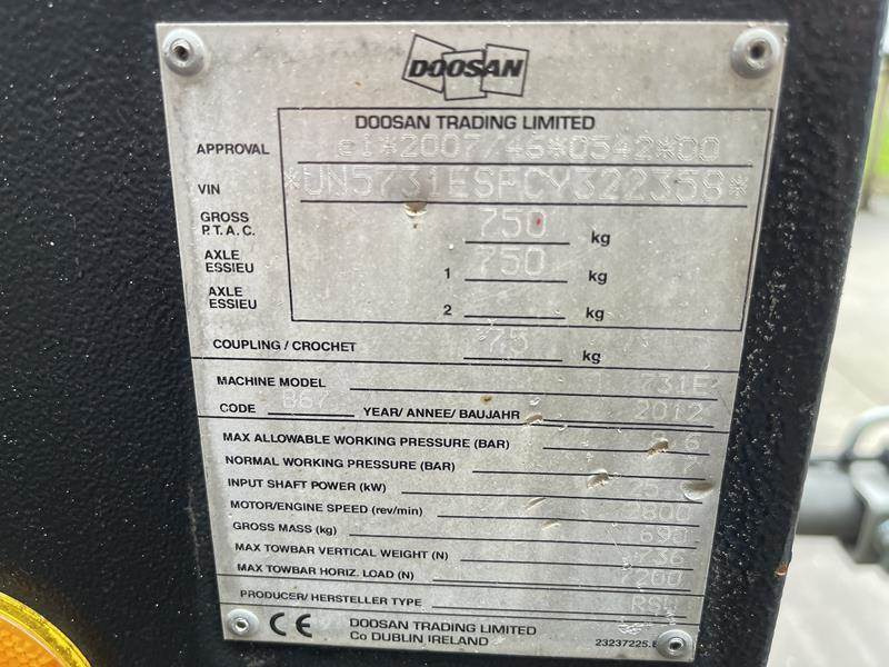 Compresor de aire Doosan 7 / 31 E: foto 17