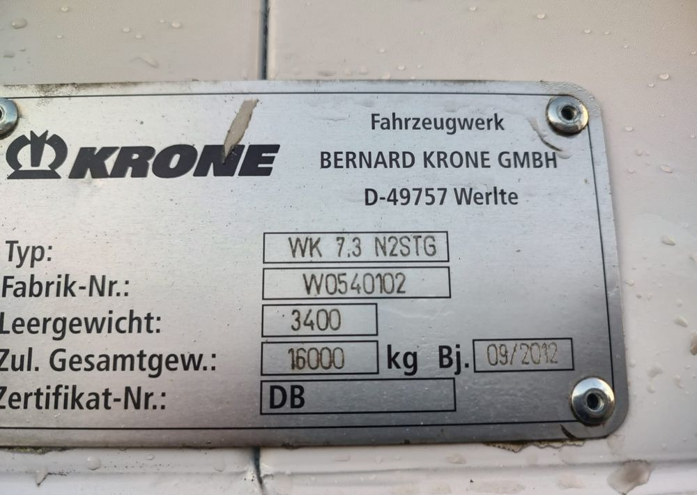 Caja cerrada Krone Kontener BDF Krone 7.45m: foto 8