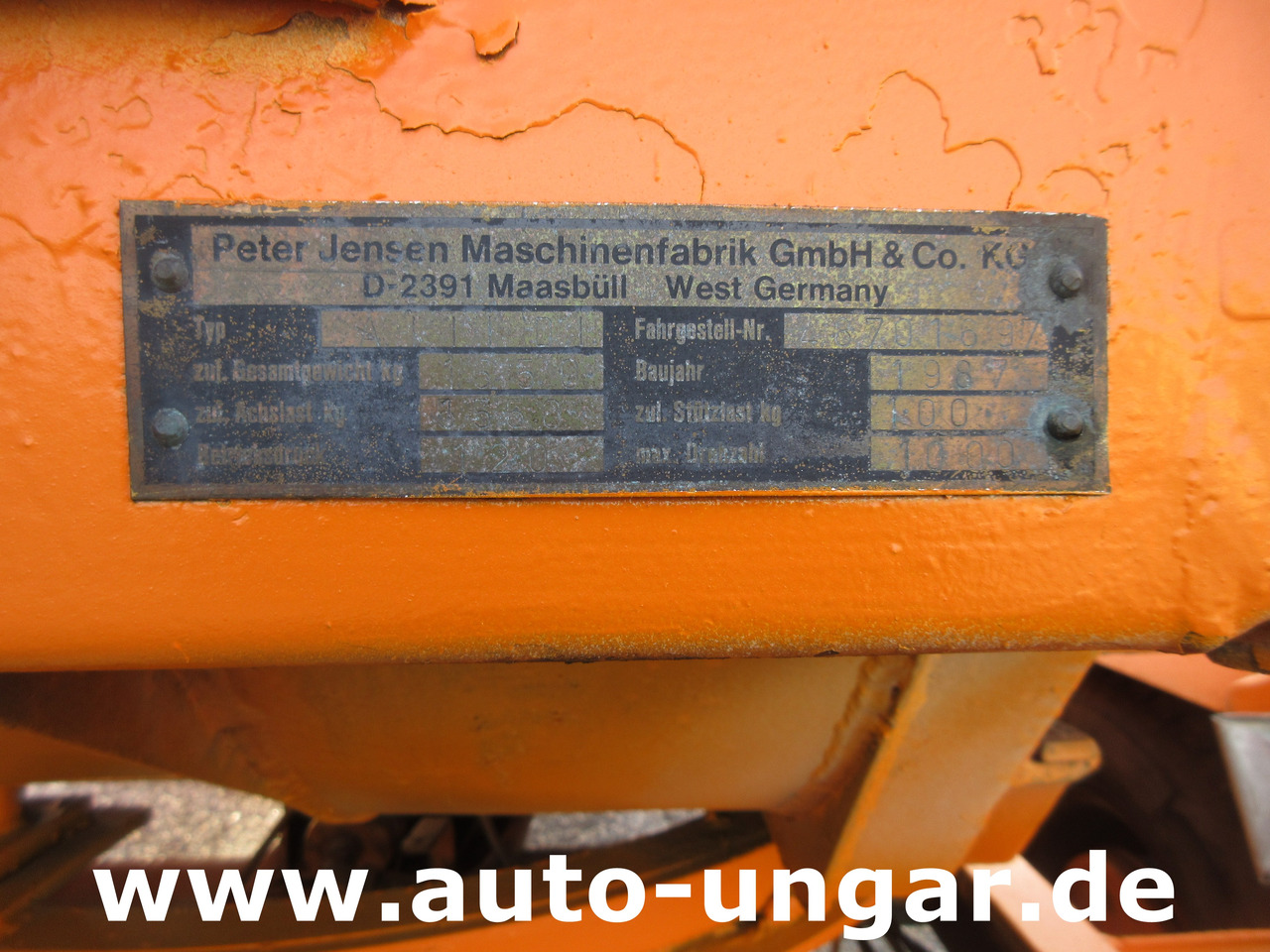 Trituradora de madera Jensen A3 DI Holzhäcksler Chipper Hatz Diesel Motor Motorhacker 1.838 Stunden: foto 12 Trituradora de madera Jensen A3 DI Holzhäcksler Chipper Hatz Diesel Motor Motorhacker 1.838 Stunden: foto 12