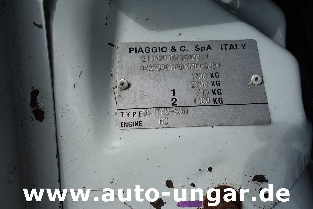 Furgoneta basculante Piaggio Porter S90 Kipper  Euro 4 AHK 65PS Benzin Motor Kommunalfahrzeug: foto 17