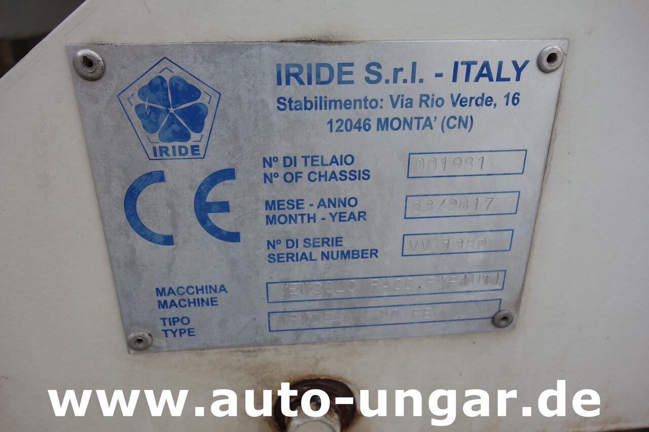 Camión de basura Piaggio Porter S90 Müllwagen IRIDE Tonnenlifter Kipper Kleinmüllwagen Zöller Mini: foto 12