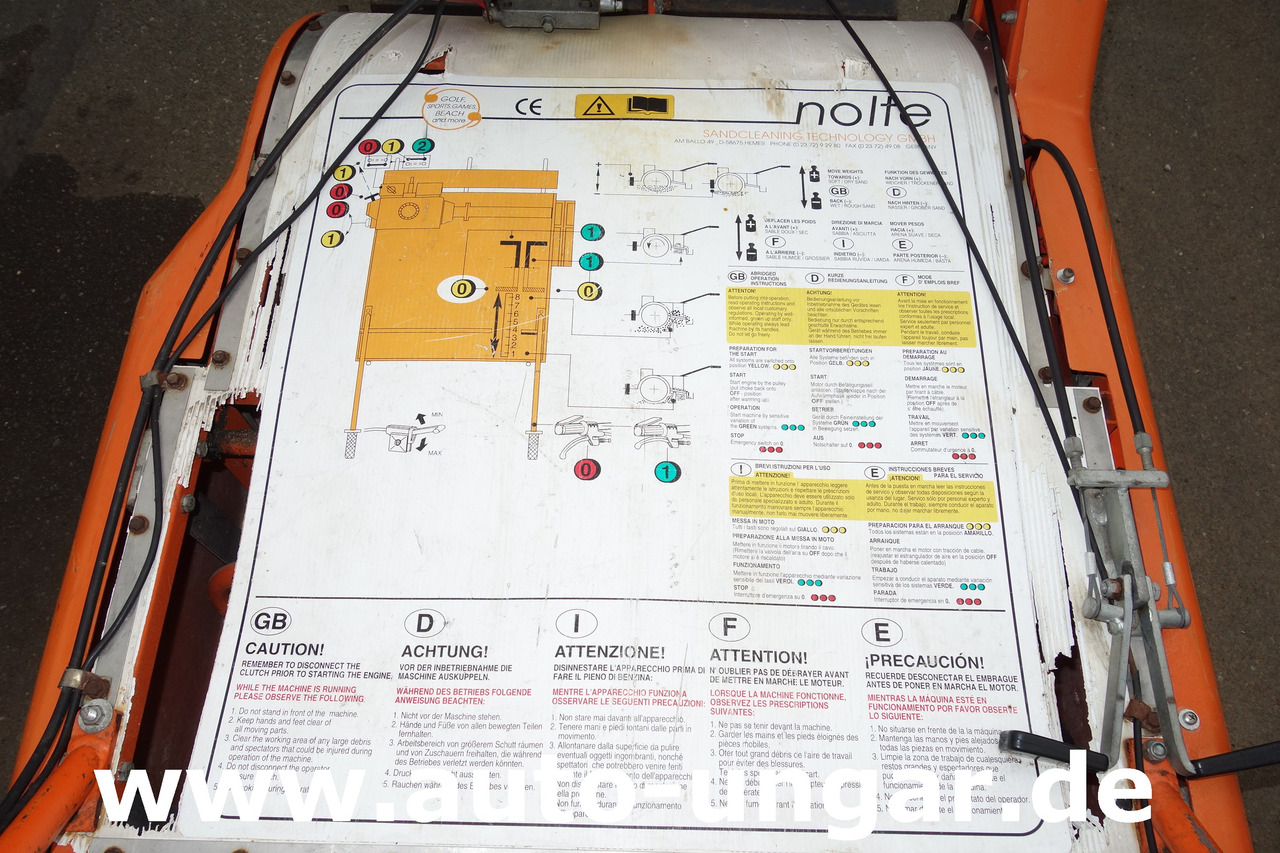 Vehículo municipal Delfino BEACHCLEANER Walk Behind Strandreiniger Nolte Sandcleaning Technology: foto 9