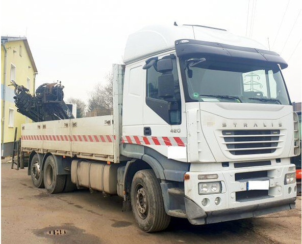 Iveco Stralis 420 - Camión caja abierta, Camión grúa: foto 1 Iveco Stralis 420 - Camión caja abierta, Camión grúa: foto 1