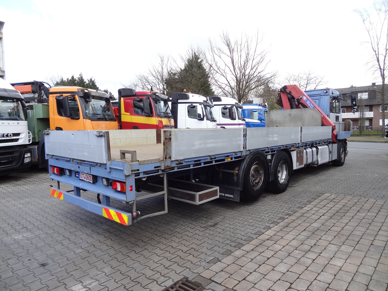 Camión caja abierta, Camión grúa Mercedes-Benz Actros 2533 6X2 HMF 1820 Langmaterial: foto 12 Camión caja abierta, Camión grúa Mercedes-Benz Actros 2533 6X2 HMF 1820 Langmaterial: foto 12