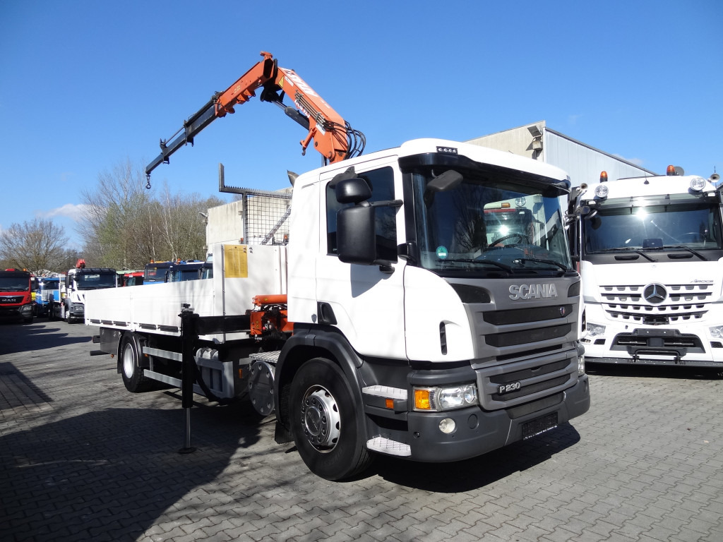Camión caja abierta, Camión grúa Scania P230 4X2 Kran Atlas 92.2 A2: foto 14