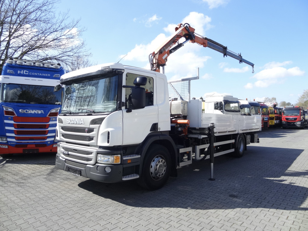 Camión caja abierta, Camión grúa Scania P230 4X2 Kran Atlas 92.2 A2: foto 12
