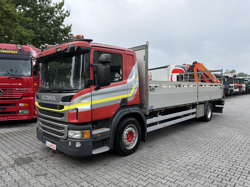 Scania P410 4X2 Palfinger PK 13001 - Camión caja abierta, Camión grúa: foto 1 Scania P410 4X2 Palfinger PK 13001 - Camión caja abierta, Camión grúa: foto 1