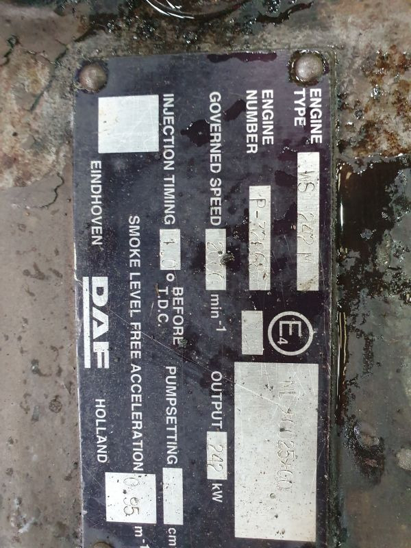 DAF WS 242 M - Motor: foto 2 DAF WS 242 M - Motor: foto 2