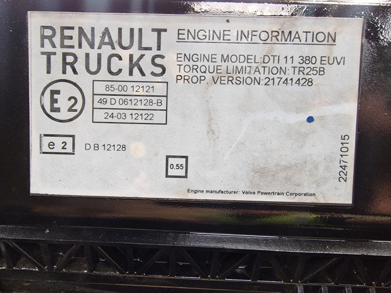 Renault DTI11 380 EUVI Engine (Truck) - Motor para Camión: foto 3 Renault DTI11 380 EUVI Engine (Truck) - Motor para Camión: foto 3