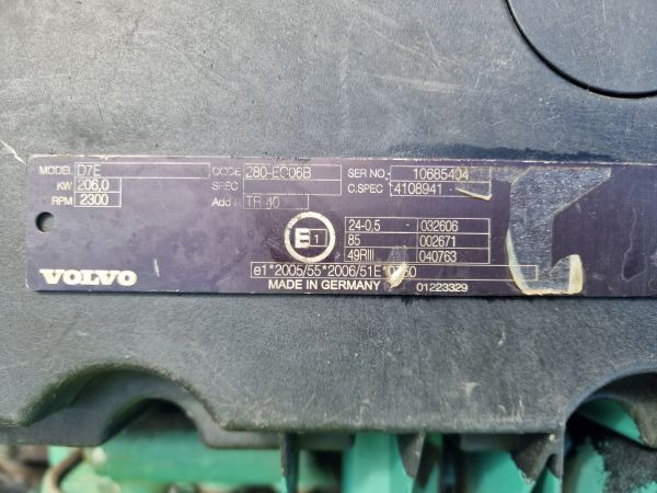 Volvo D7E 280-EC06B Truck Spec Engine (Truck) - Motor para Camión: foto 2 Volvo D7E 280-EC06B Truck Spec Engine (Truck) - Motor para Camión: foto 2