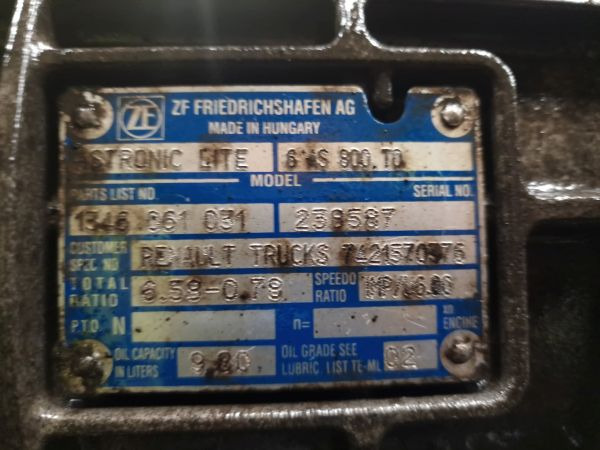 ZF Ecolite 6AS800TO Gearbox - Caja de cambios: foto 2 ZF Ecolite 6AS800TO Gearbox - Caja de cambios: foto 2
