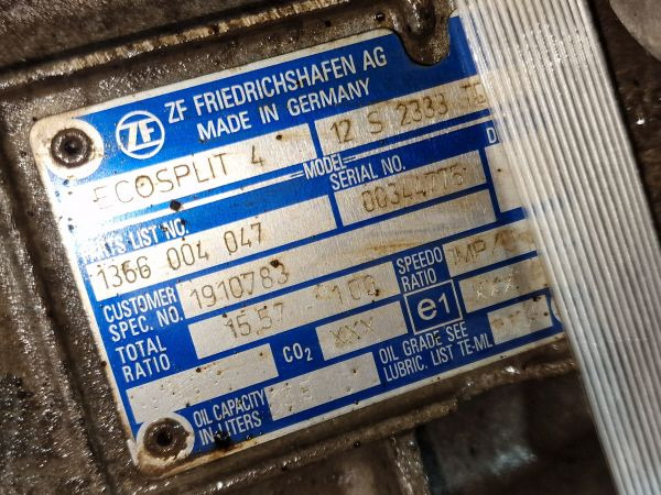 ZF Ecosplit 4 12S2333TD Gearbox - Caja de cambios: foto 2 ZF Ecosplit 4 12S2333TD Gearbox - Caja de cambios: foto 2