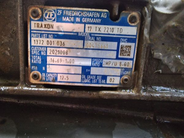 ZF Traxon 12TX2210TD DAF Spec Gearbox - Caja de cambios: foto 2 ZF Traxon 12TX2210TD DAF Spec Gearbox - Caja de cambios: foto 2