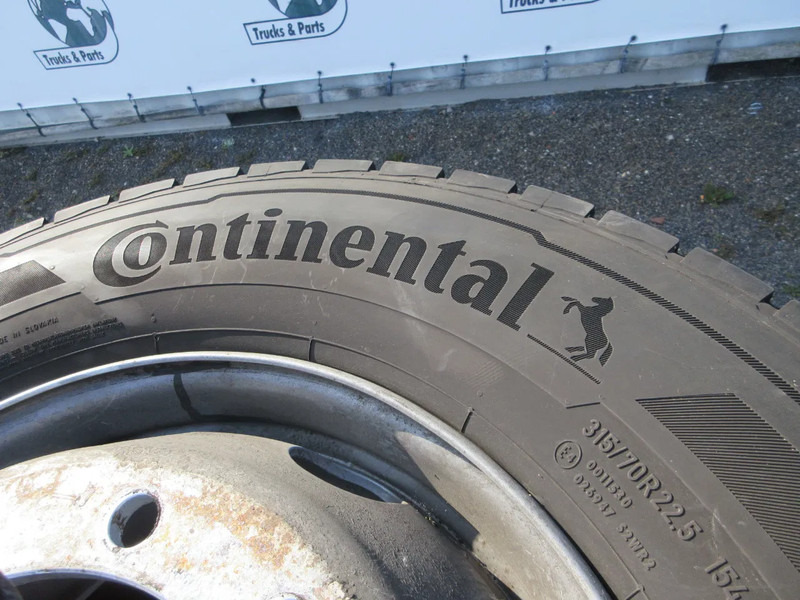 Continental 315/70R 22.5 CONTINENTAL BANDEN 4 STUKS MET STAAL WIEL - Neumático para Camión: foto 5 Continental 315/70R 22.5 CONTINENTAL BANDEN 4 STUKS MET STAAL WIEL - Neumático para Camión: foto 5