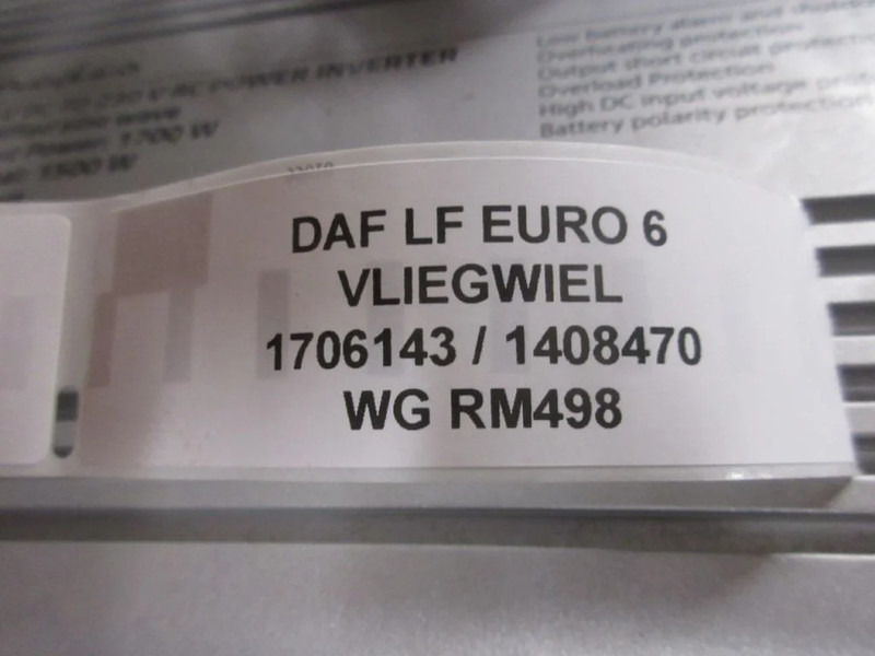 DAF 1706143 / 1408470 VLIEGWIEL DAF LF EURO 6 - Volante de inercia para Camión: foto 3 DAF 1706143 / 1408470 VLIEGWIEL DAF LF EURO 6 - Volante de inercia para Camión: foto 3