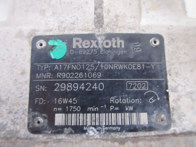 MAN 1530346//16137154 //REXROTH A 17FN0125 PTO EN POMP MAN OF SCANIA MODEL 2020 EURO 6 - Hidráulica para Camión: foto 4 MAN 1530346//16137154 //REXROTH A 17FN0125 PTO EN POMP MAN OF SCANIA MODEL 2020 EURO 6 - Hidráulica para Camión: foto 4