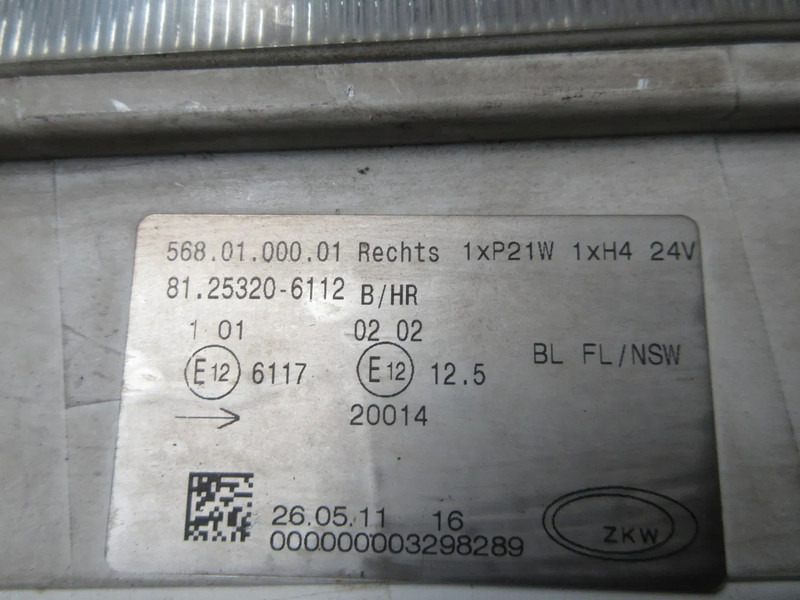 Faro antiniebla para Camión MAN 81.25320-6111/6091//81.25320-6112//6092 MISTLAMP R+L NIEUWE & GEBRUIKT EURO 3: foto 11