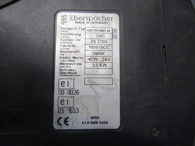 MAN STANDKACHELS 81.61900-6404 D4S - Calefacción/ Ventilación para Camión: foto 4 MAN STANDKACHELS 81.61900-6404 D4S - Calefacción/ Ventilación para Camión: foto 4