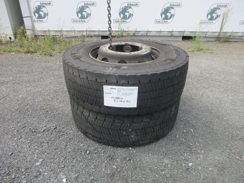 Michelin 315/70R22.5 // 2 X ACHTER BAND MET STAAL WIEL - Neumático para Camión: foto 3 Michelin 315/70R22.5 // 2 X ACHTER BAND MET STAAL WIEL - Neumático para Camión: foto 3
