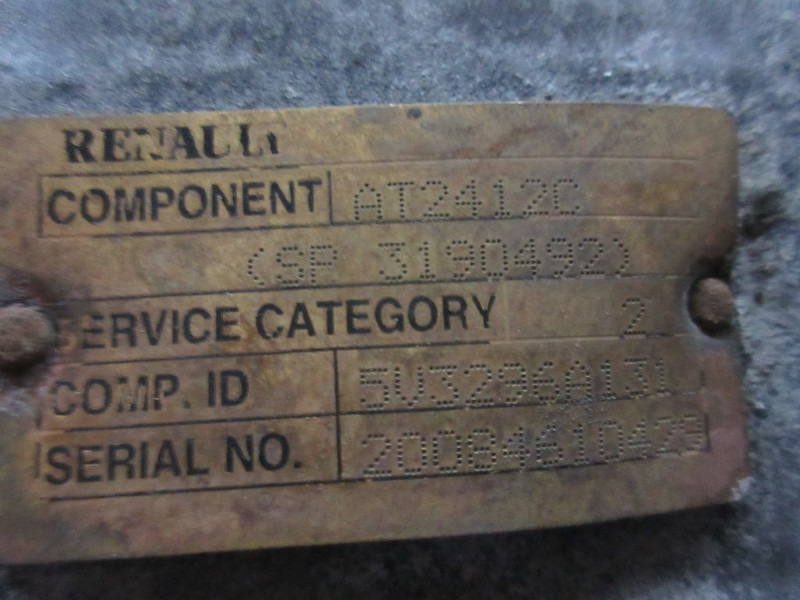 Renault AT 2412 C 3190492 TRANSMISSIE RENAULT AE 480 EURO 5 - Caja de cambios para Camión: foto 5 Renault AT 2412 C 3190492 TRANSMISSIE RENAULT AE 480 EURO 5 - Caja de cambios para Camión: foto 5