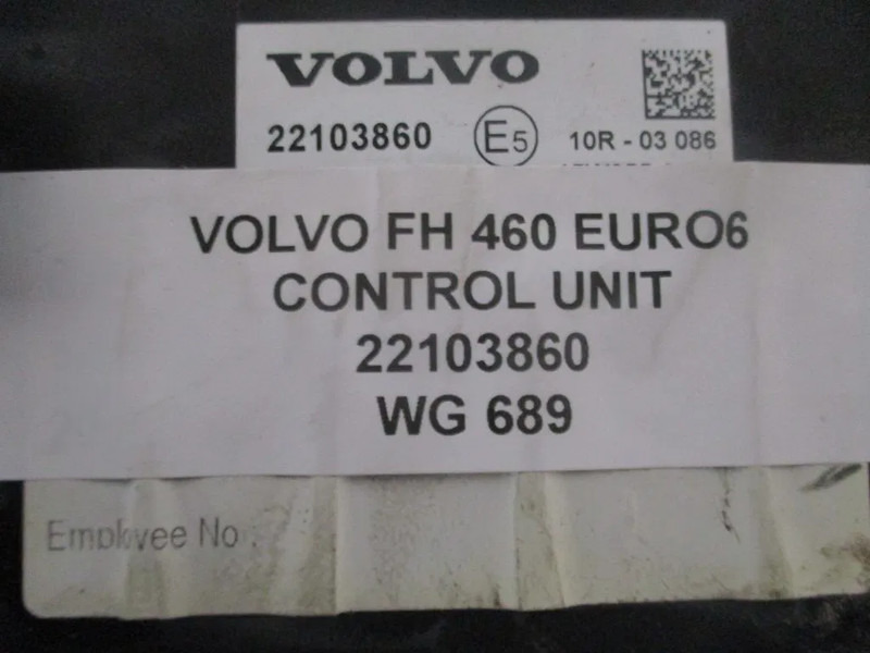 Volvo FH 460 22103860 CONTROL UNIT EURO 6 - Sistema eléctrico para Camión: foto 2 Volvo FH 460 22103860 CONTROL UNIT EURO 6 - Sistema eléctrico para Camión: foto 2