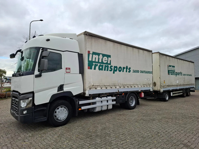 Renault T480 COMFORT / DOUBLE TANK / TIR LINE / TUV:30-03-2026 / THROUGH LOADING SYSTEM / LWDS / AUTOMATIC / EURO-6 / 2017 - Camión lona: foto 1 Renault T480 COMFORT / DOUBLE TANK / TIR LINE / TUV:30-03-2026 / THROUGH LOADING SYSTEM / LWDS / AUTOMATIC / EURO-6 / 2017 - Camión lona: foto 1