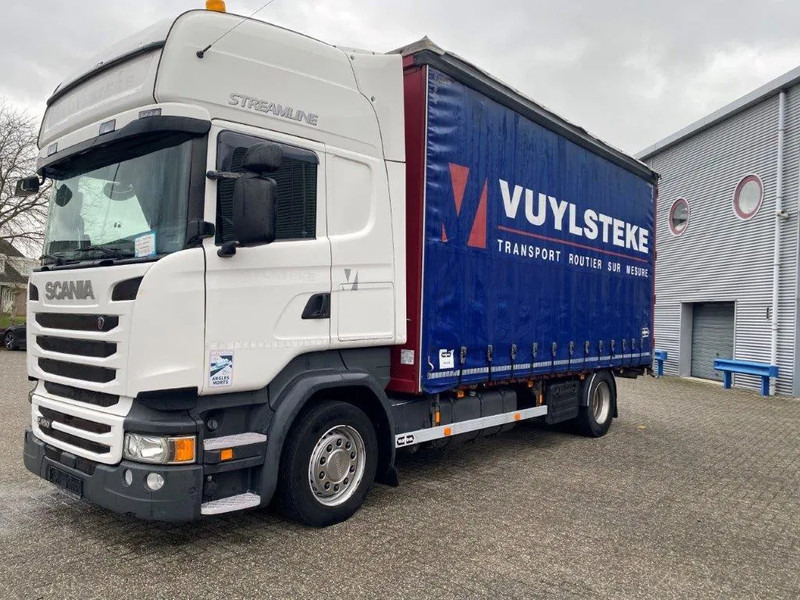 Camión caja cerrada Scania R450 / RETARDER / FULL-AIR / LWDS / DOUBLE TANK / SLIDING ROOF / ONLY:763634 KM / AUTOMATIC / EURO-6 / 2016: foto 1