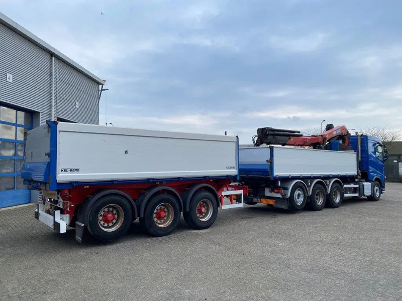 Camión grúa Volvo FH4-500 / HMF 3220K-RC / REMOTE / ROTATOR / 3SIDE TIPPER / DYNAMIC STEERING / ONLY:302623 KM / AUTOMATIC / EURO-6 / 2017: foto 16