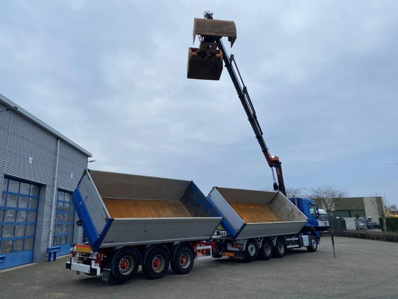 Camión grúa Volvo FH4-500 / HMF 3220K-RC / REMOTE / ROTATOR / 3SIDE TIPPER / DYNAMIC STEERING / ONLY:302623 KM / AUTOMATIC / EURO-6 / 2017: foto 6