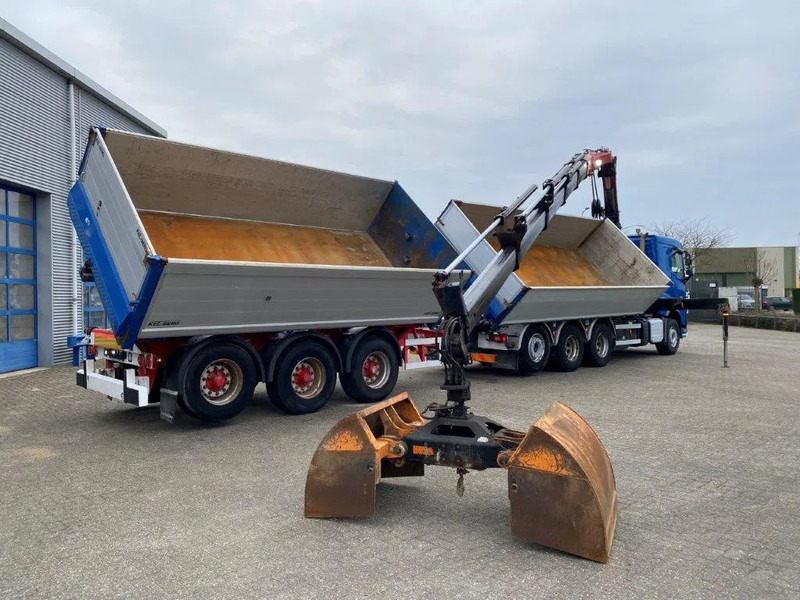Camión grúa Volvo FH4-500 / HMF 3220K-RC / REMOTE / ROTATOR / 3SIDE TIPPER / DYNAMIC STEERING / ONLY:302623 KM / AUTOMATIC / EURO-6 / 2017: foto 8