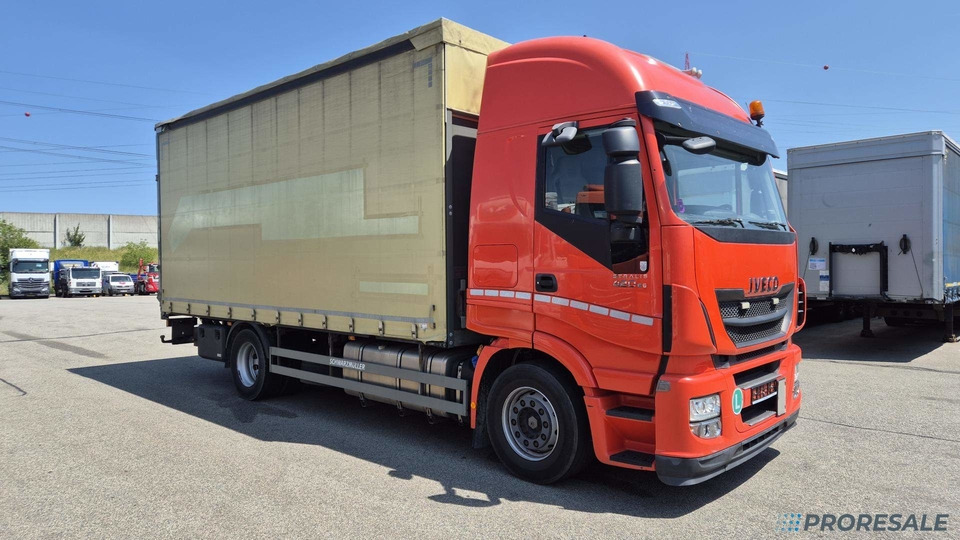 IVECO STRALIS AS 190S42 EURO 6 - valník s plachtou + hydraulické čelo - Camión lona: foto 1 IVECO STRALIS AS 190S42 EURO 6 - valník s plachtou + hydraulické čelo - Camión lona: foto 1
