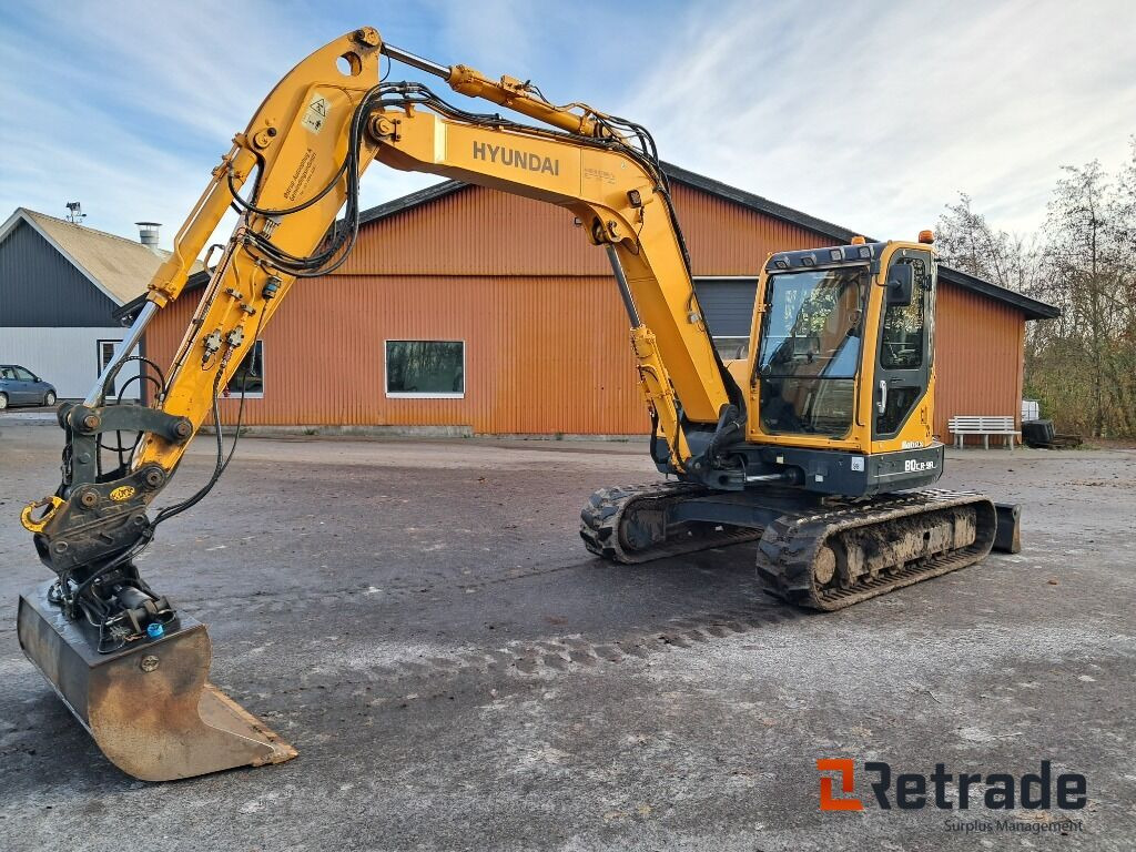 Gravemaskine Hyundai Robex 80 Cr 9A inkl. Sortergrab, tilt skovl og 3 skovle - Excavadora de cadenas: foto 1 Gravemaskine Hyundai Robex 80 Cr 9A inkl. Sortergrab, tilt skovl og 3 skovle - Excavadora de cadenas: foto 1