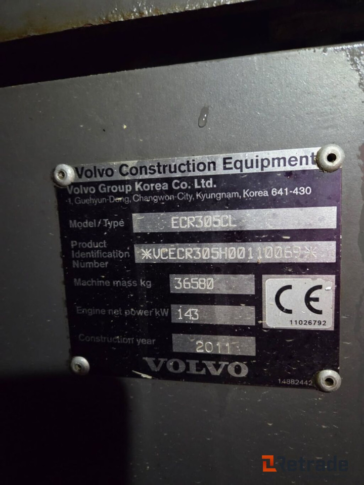 Maquinaria de construcción VOLVO ECR305Cl: foto 35