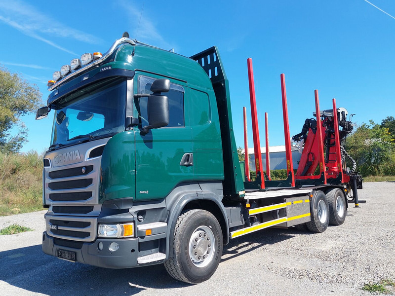 Scania R490 6x4 Euro 6 Kurzholz Palfinger AHK (2) - Camión forestal, Camión grúa: foto 1 Scania R490 6x4 Euro 6 Kurzholz Palfinger AHK (2) - Camión forestal, Camión grúa: foto 1