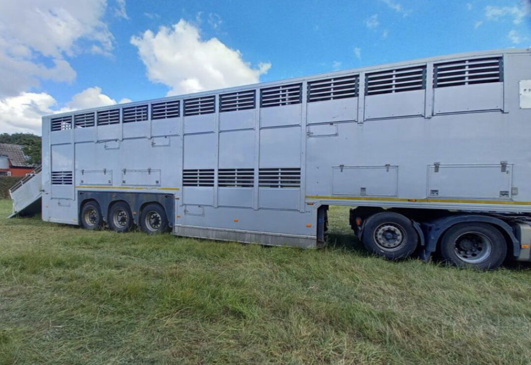 Gray and Adams Gadd3 / Works Great / Hydraulic / 2 Levels - Semirremolque transporte de ganado: foto 1 Gray and Adams Gadd3 / Works Great / Hydraulic / 2 Levels - Semirremolque transporte de ganado: foto 1