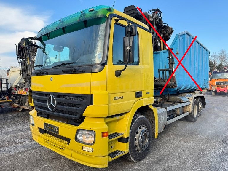 Mercedes-Benz Actros 2546 6x2 abroll - retarder - front spring - Camión portacontenedore/ Intercambiable: foto 1 Mercedes-Benz Actros 2546 6x2 abroll - retarder - front spring - Camión portacontenedore/ Intercambiable: foto 1