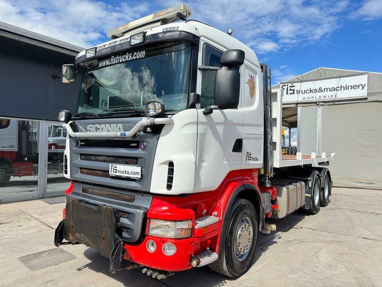Scania R400 6x4 abroll tipper + plato - Camión portacontenedore/ Intercambiable: foto 1 Scania R400 6x4 abroll tipper + plato - Camión portacontenedore/ Intercambiable: foto 1